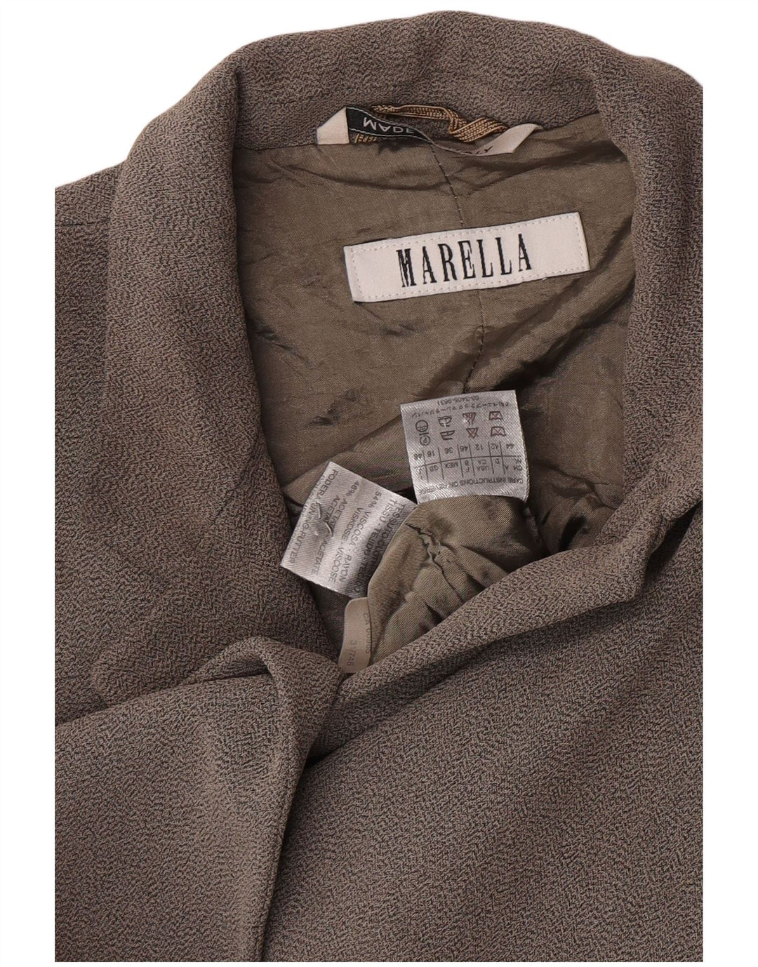 Marella Γυναικείο μπουφάν blazer UK 16 Large Grey Viscose