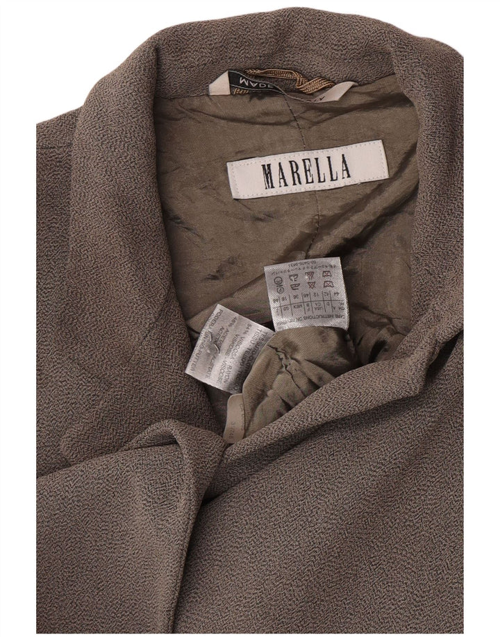 Marella Γυναικείο μπουφάν blazer UK 16 Large Grey Viscose