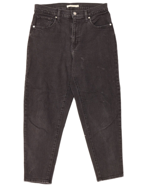 Γυναικείο Levi's Mom Jean ψηλόμεσο κωνικό τζιν W30 L27 μαύρο βαμβακερό