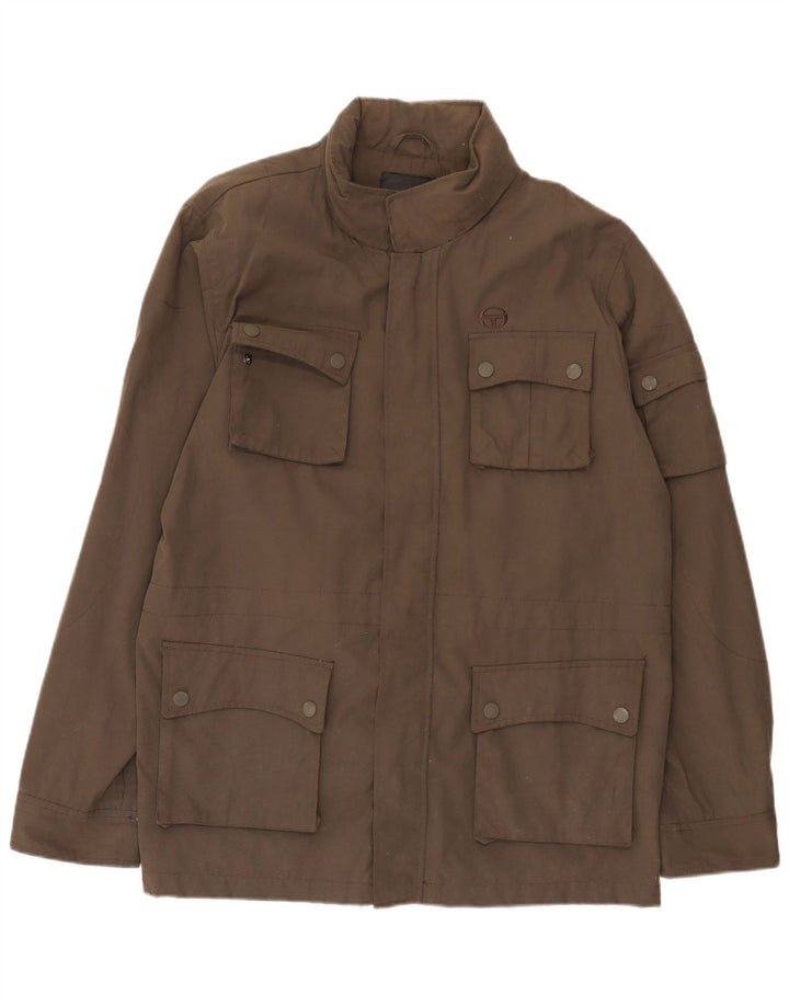 Sergio Tacchini Ανδρικό Utility Jacket UK 42 XL Brown Polyamide