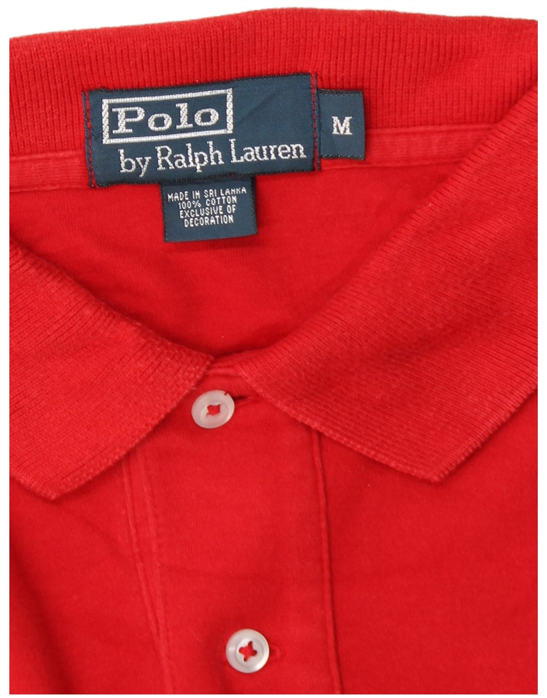 Polo Ralph Lauren Ανδρικό πουκάμισο polo, μεσαίο κόκκινο βαμβακερό