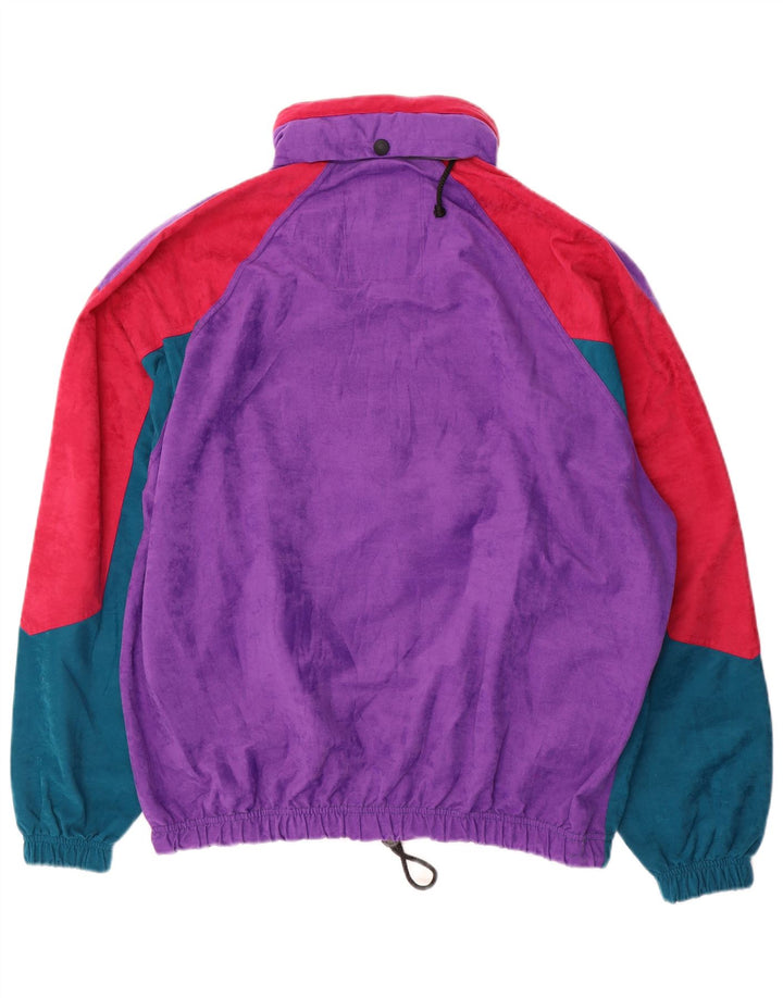 No Limits Ανδρική πουλόβερ με κουκούλα Full Trackssuit 2XL Purple Colourblock