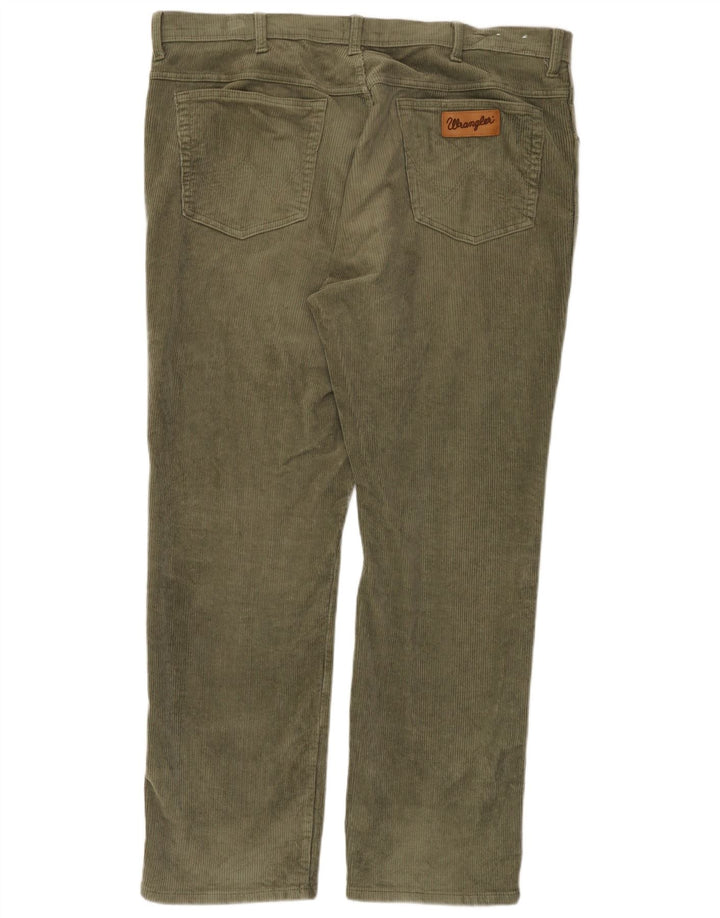 WRANGLER Ανδρικό Texas Straight Corduroy Παντελόνι W42 L32 Χακί Βαμβακερό