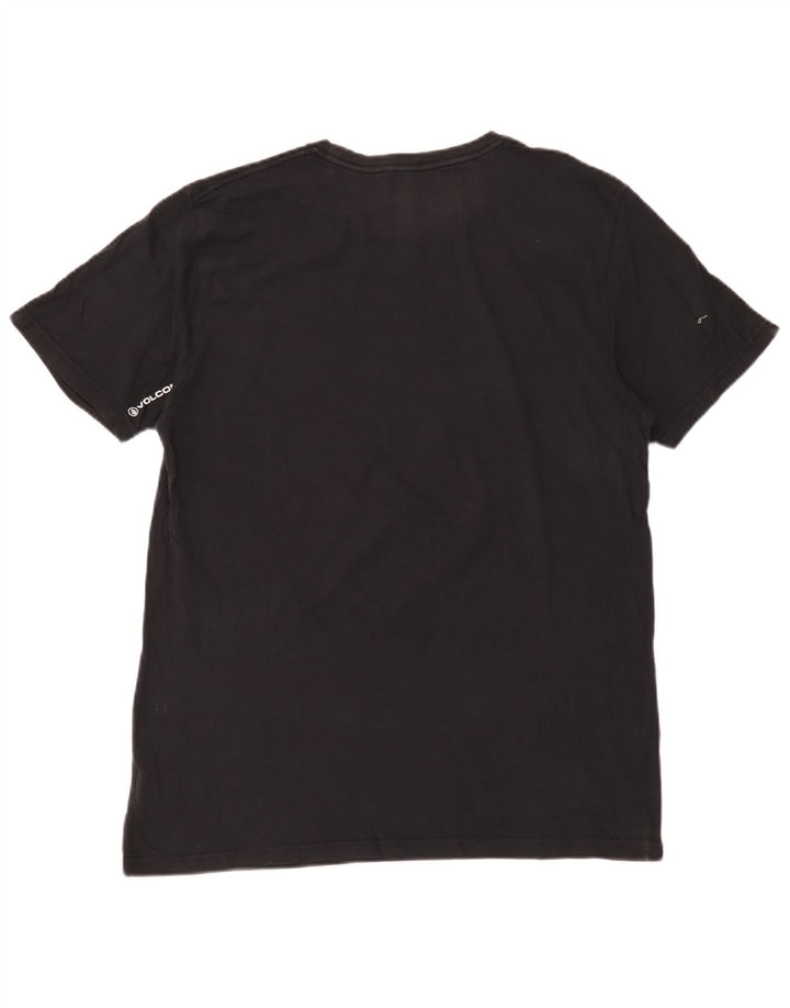 Ανδρικό γραφικό T-Shirt Volcom Top μεγάλο μαύρο βαμβακερό
