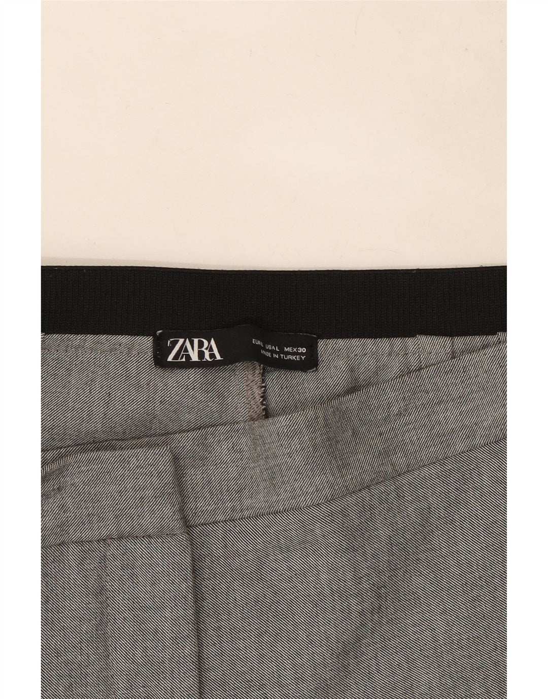 Zara Γυναικείο ίσιο παντελόνι μεγάλο W32 L28 Γκρι
