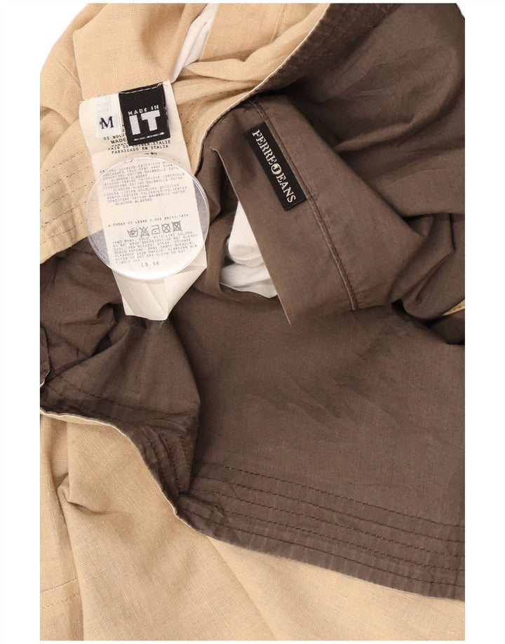 Ανδρικό μπουφάν Ferre Reversible UK 38 Medium Beige Βαμβακερό