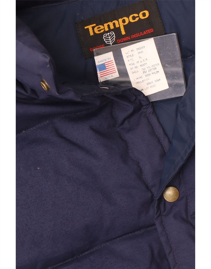 Tempco Ανδρικό padded Gilet UK 42 XL Navy Blue Polyester