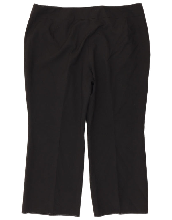 Marks & Spencer Γυναικείο ίσιο κομμένο παντελόνι UK 22 3XL W42 L27 μαύρο