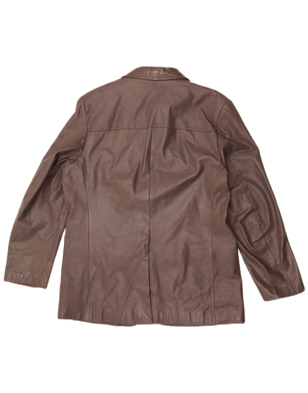 Vintage ανδρικό δερμάτινο σακάκι 2 κουμπιών UK 44 2XL καφέ δέρμα