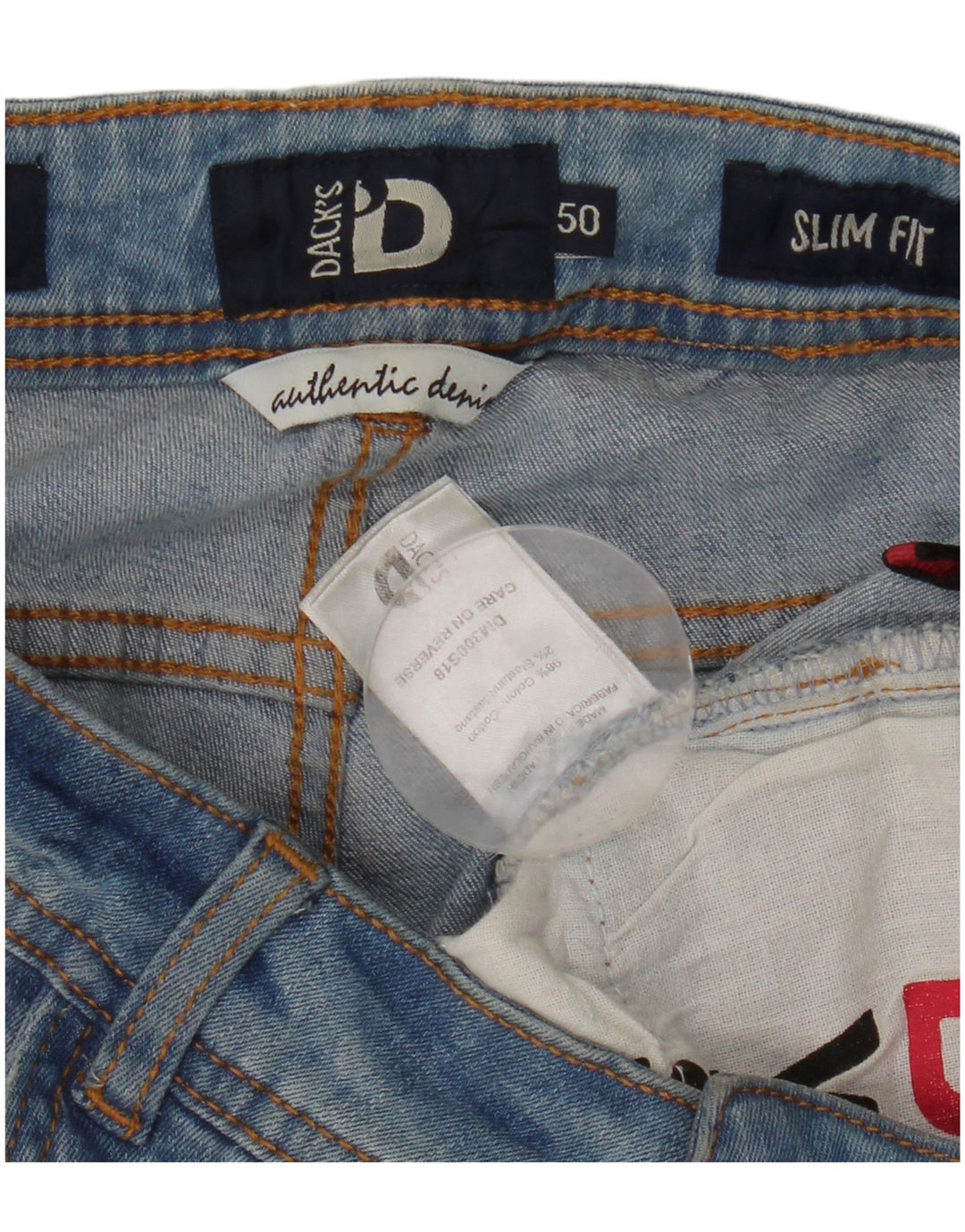 Γυναικείο Slim Jeans Dack's W32 L30 Blue Cotton