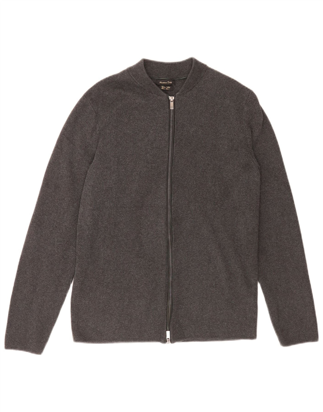 Ανδρικό πουλόβερ Massimo Dutti Ζακέτα Μεσαίο Γκρι Βαμβακερό