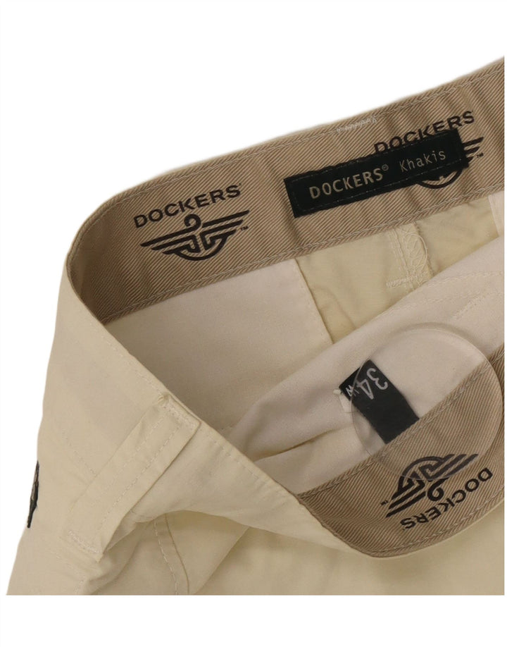 Dockers Mens Khakis Σορτς Cargo W34 Μεγάλο Μπεζ Βαμβακερό