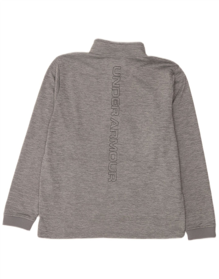 Under Armour Ανδρικό φούτερ με φερμουάρ με λαιμόκοψη σε μεγάλο γκρι φούτερ