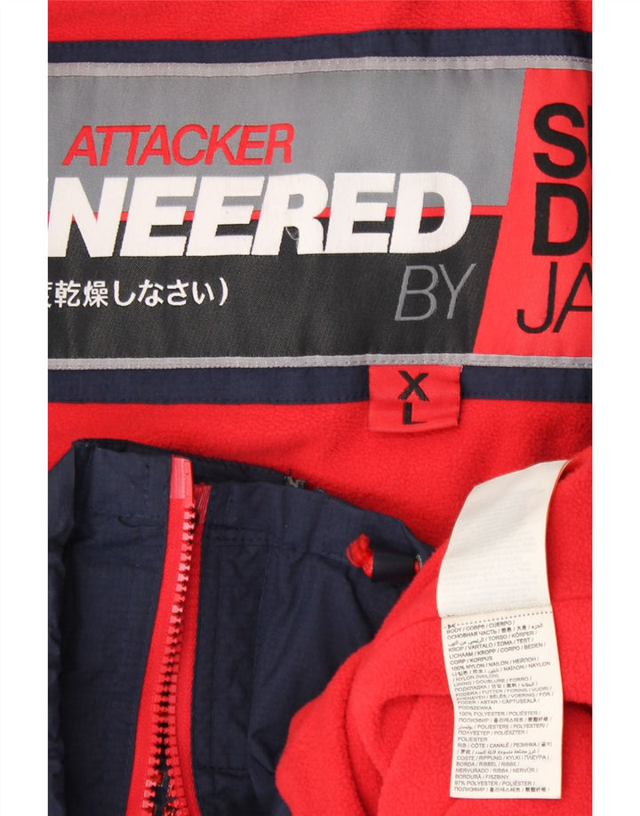 Γυναικείο Μπουφάν SUPERDRY Windbreaker UK 18 XL Navy Blue Nylon