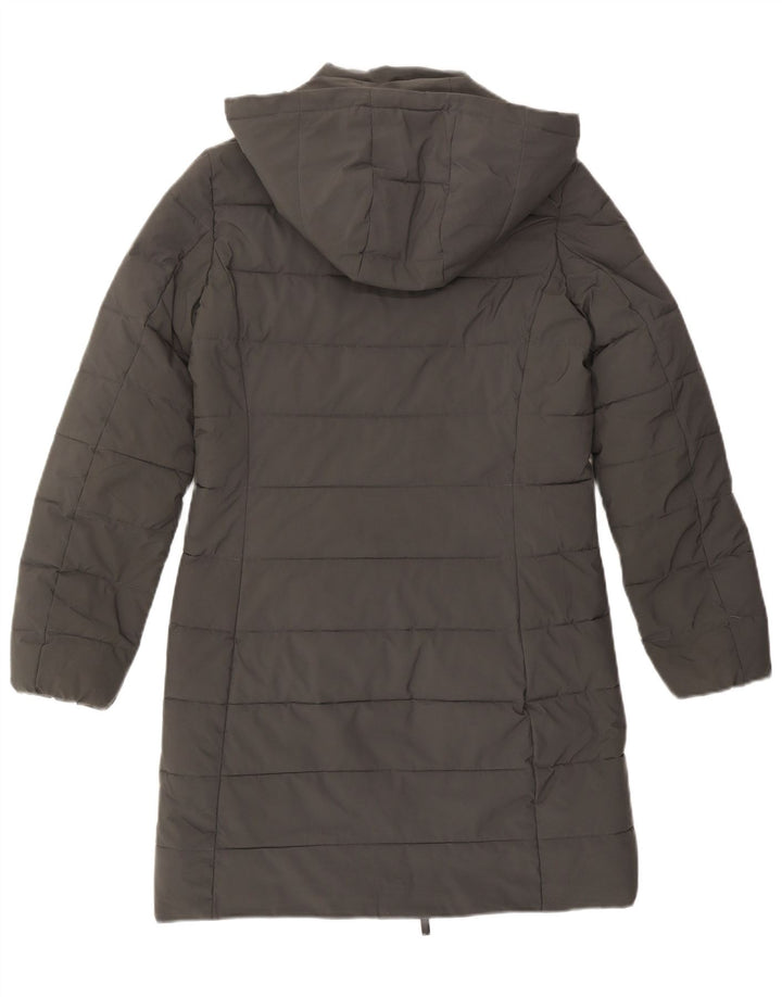 Kappa Γυναικείο παλτό με κουκούλα UK 10 Small Grey Polyester