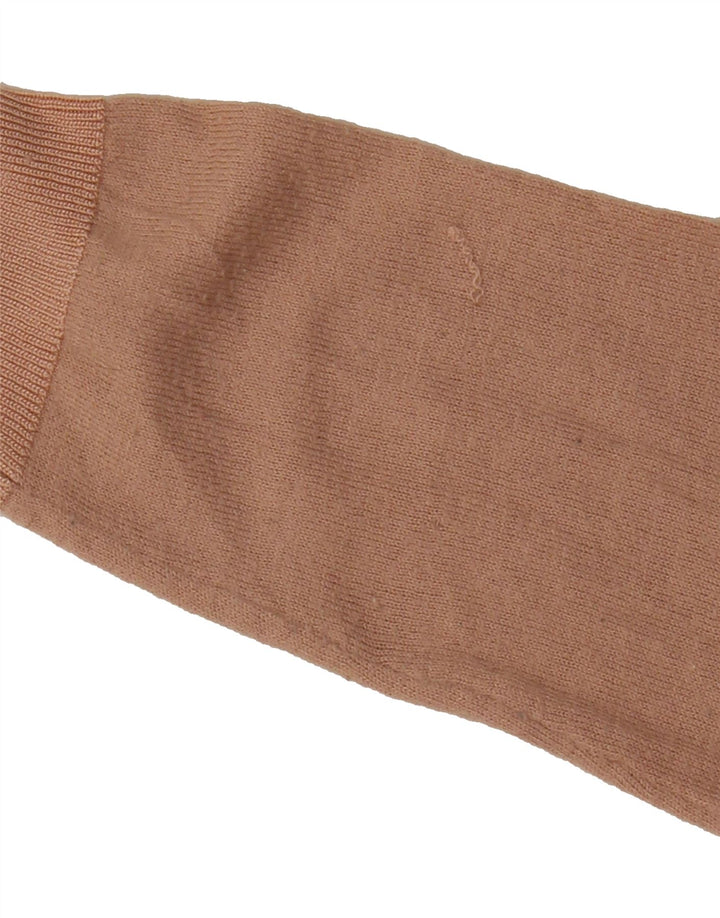 TOPSHOP Womens Oversized V-Neck Jumper Sweater UK 8 Small Pink Polyester Vintage Topshop and Second-Hand Topshop from Messina Hembry 