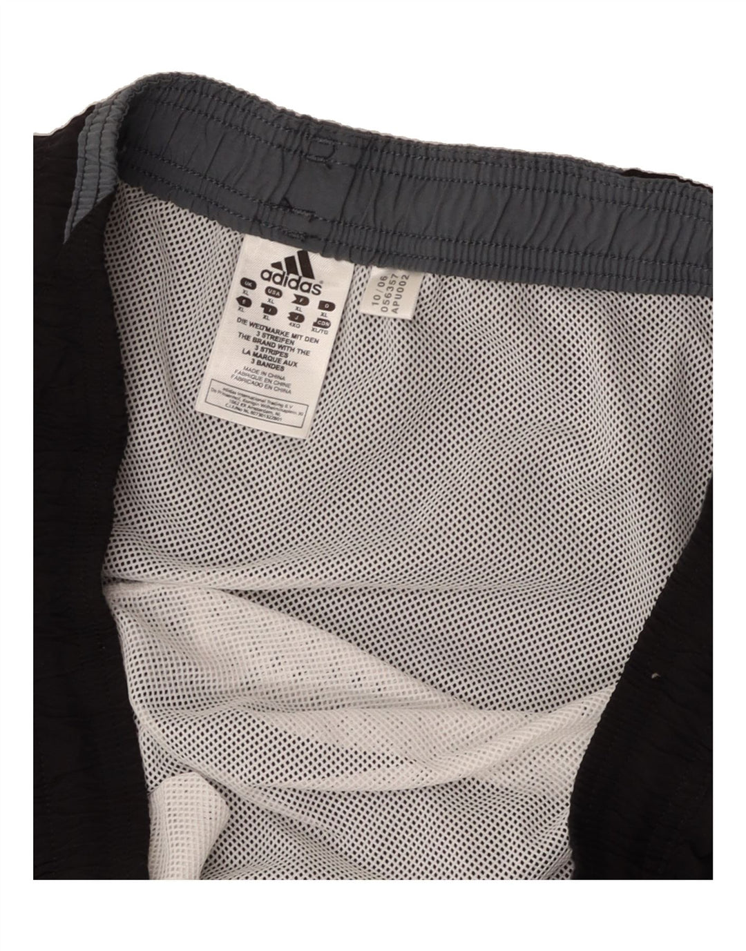 ADIDAS Mens Sport Shorts XL Black Nylon Vintage Adidas and Second-Hand Adidas from Messina Hembry 