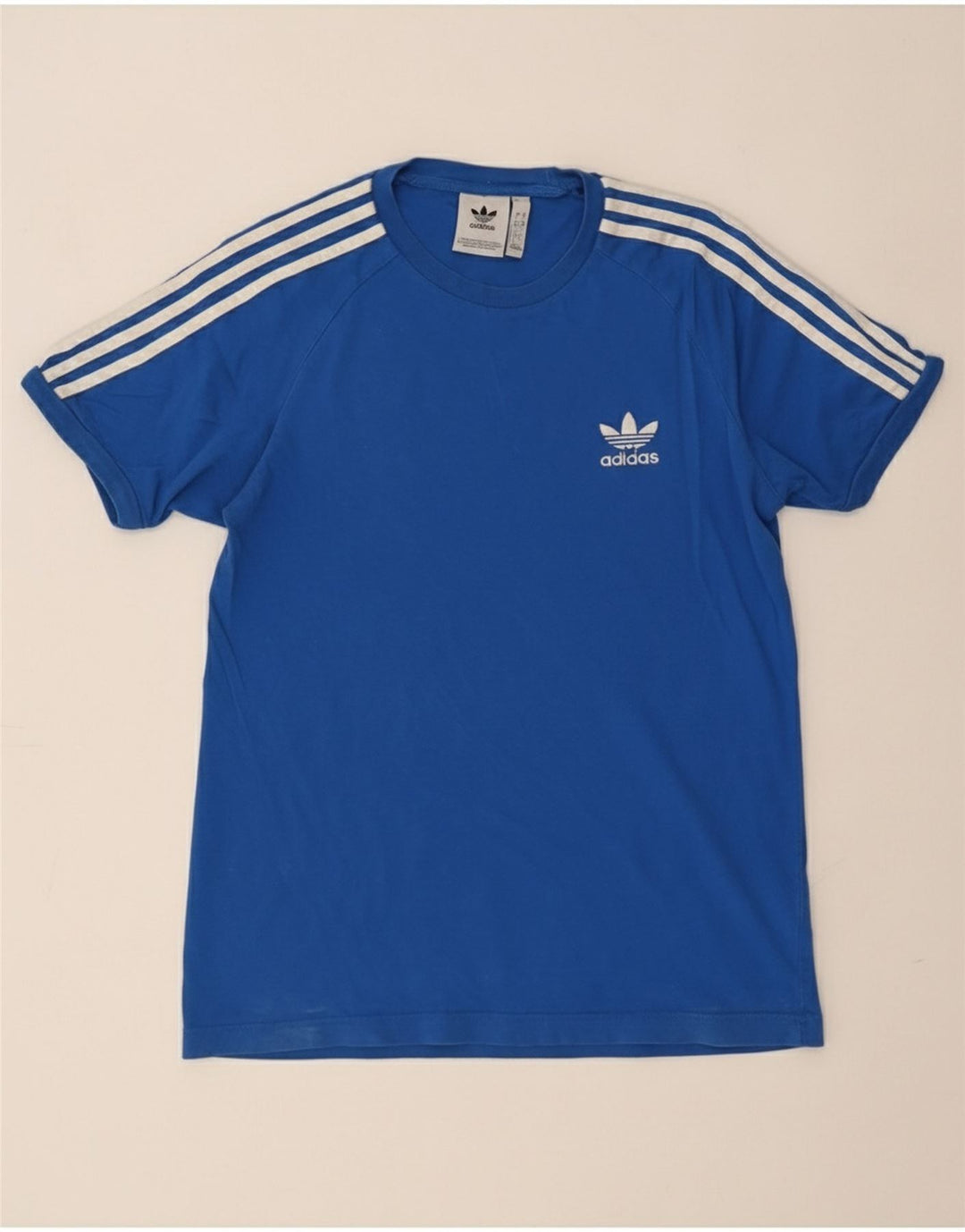 Ανδρικό T-Shirt Adidas Top Μικρό Μπλε Βαμβακερό