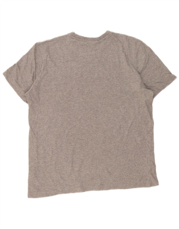 Ανδρικό T-Shirt Reebok Top Large Grey Colourblock Βαμβακερό