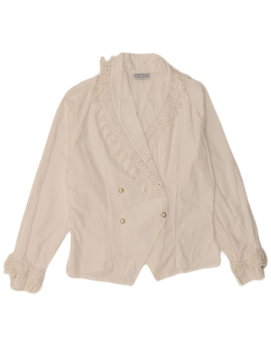 Giulia Galanti Γυναικείο πουκάμισο Μπλούζα UK 14 Medium White