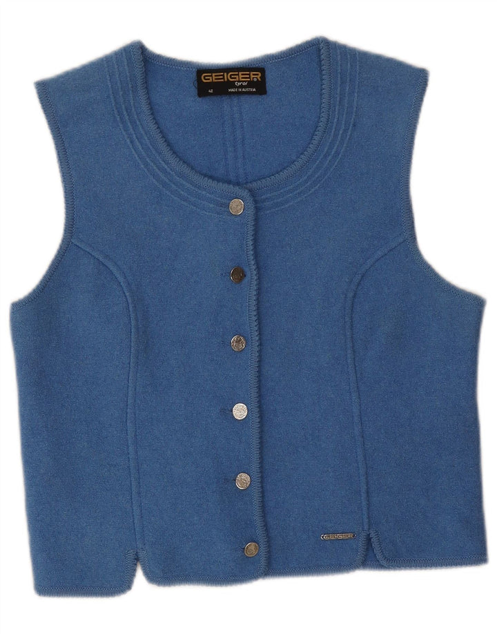 Γυναικείο γιλέκο Geiger Crop EU 42 Large Blue New Wool