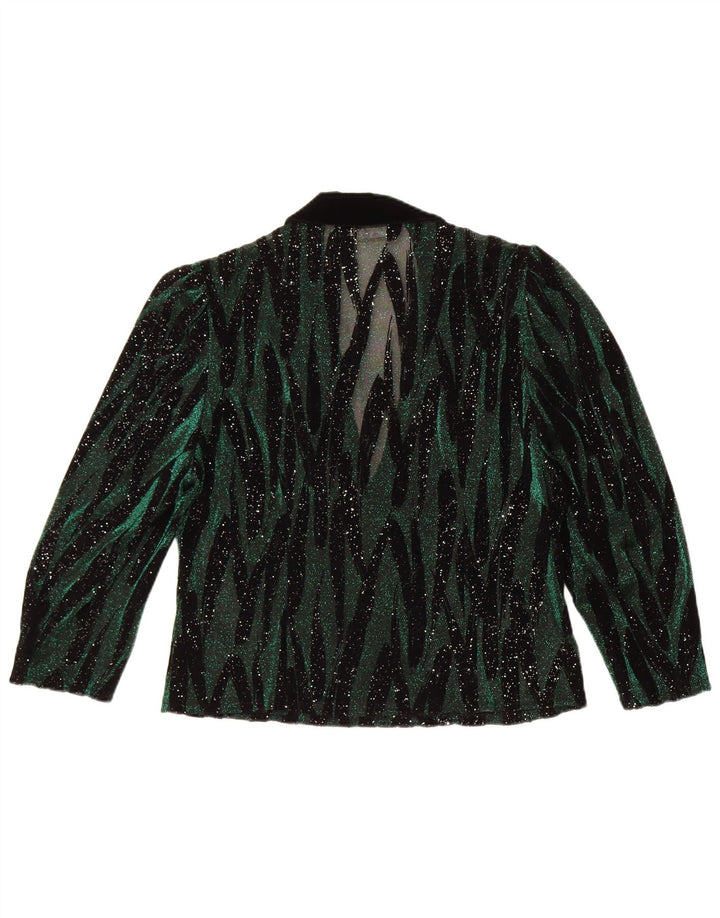 Hermann Lange Γυναικεία μπλούζα See Through πουκάμισο EU 42 Large Green
