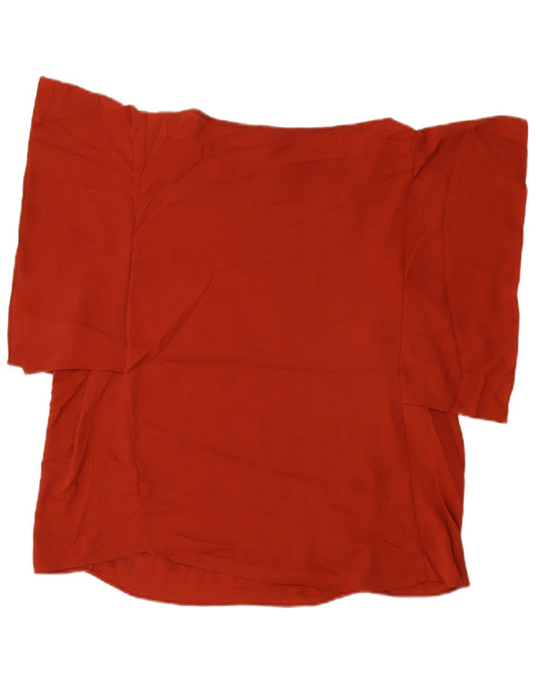 MOSSIMO Γυναικεία μπλούζα με ρόπαλο τοπ UK 18 XL Maroon γεωμετρικός πολυεστέρας