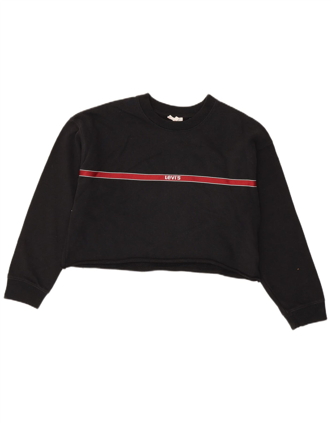 Γυναικεία φούτερ Levi's Crop Jumper UK 10 Small Black Colourblock