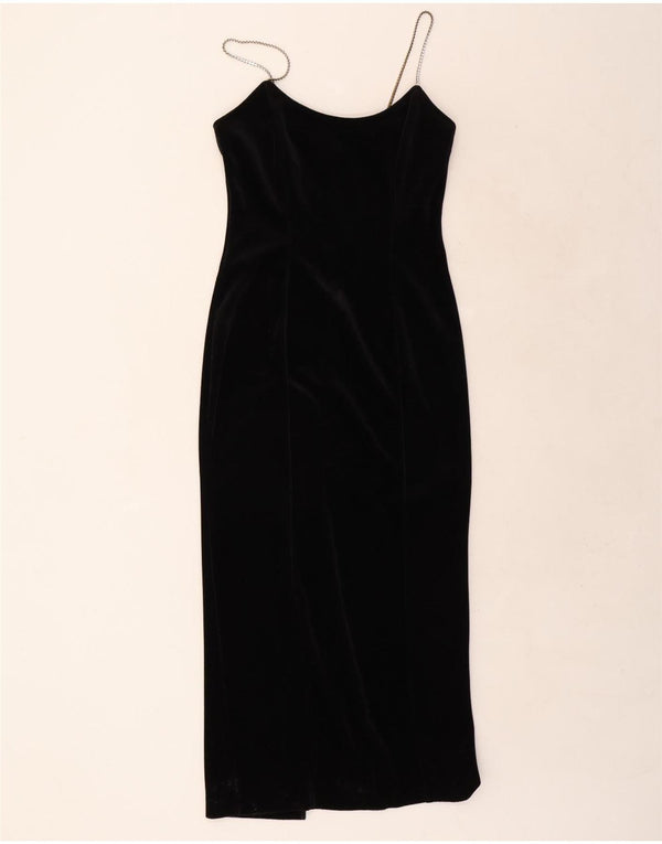 Dorothy Perkins Γυναικείο Maxi Slip Dress UK 10 Small Black Triacetate