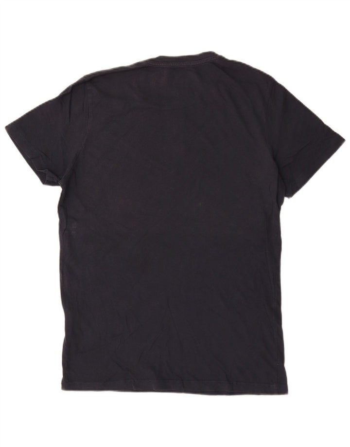 Ανδρικό γραφικό μπλουζάκι Jack & Jones Τοπ μεσαίου μπλε βαμβακερό