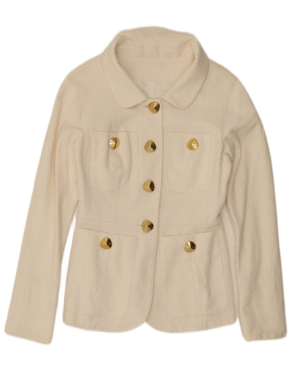 Vintage γυναικείο σακάκι blazer UK 10 Small White