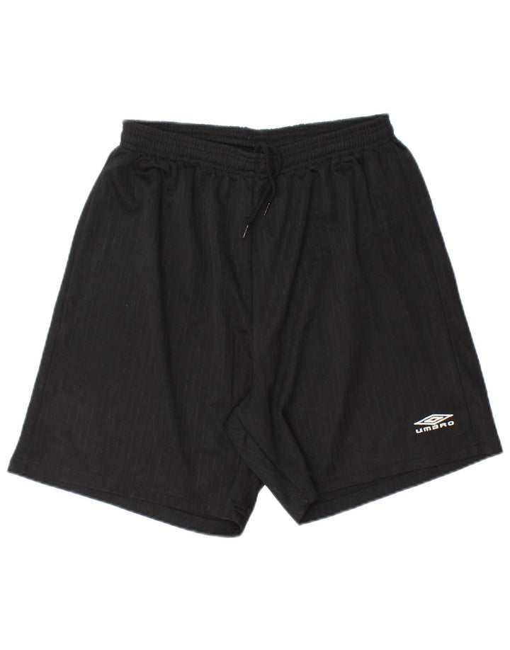 Ανδρικό αθλητικό σορτς Umbro UK 32/34 μεσαίο μαύρο πολυεστέρα