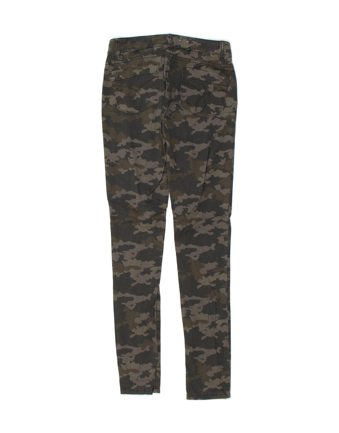 CALVIN KLEIN JEANS Womens Skinny Casual Trousers W25 L30  Grey Camouflage | Vintage Calvin Klein Jeans | Thrift | Second-Hand Calvin Klein Jeans | Used Clothing | Messina Hembry 