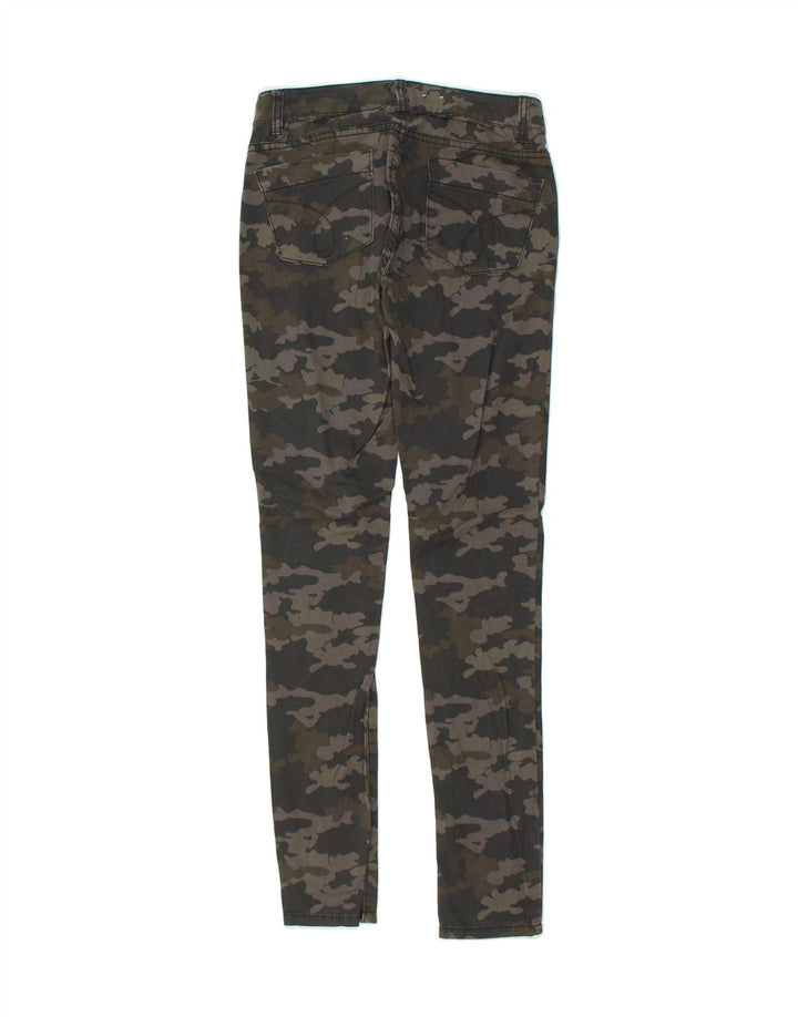 CALVIN KLEIN JEANS Womens Skinny Casual Trousers W25 L30  Grey Camouflage | Vintage Calvin Klein Jeans | Thrift | Second-Hand Calvin Klein Jeans | Used Clothing | Messina Hembry 
