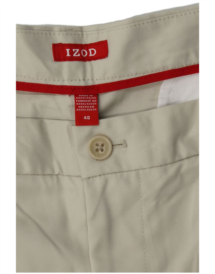Ανδρικό σορτς Chino IZOD W40 XL Beige Polyester