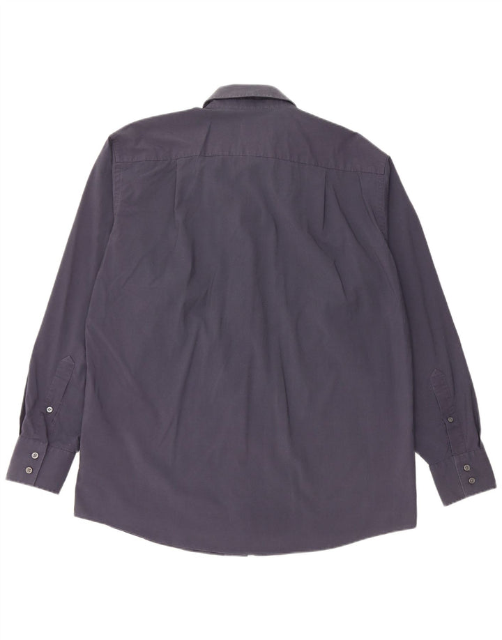 Ανδρικό πουκάμισο CALVIN KLEIN Νούμερο 42 16 1/2 Large Navy Blue από βαμβάκι