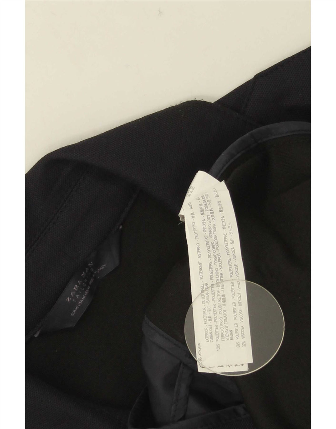 Zara Ανδρική καμπαρντίνα UK 40 Medium Navy Blue Polyester