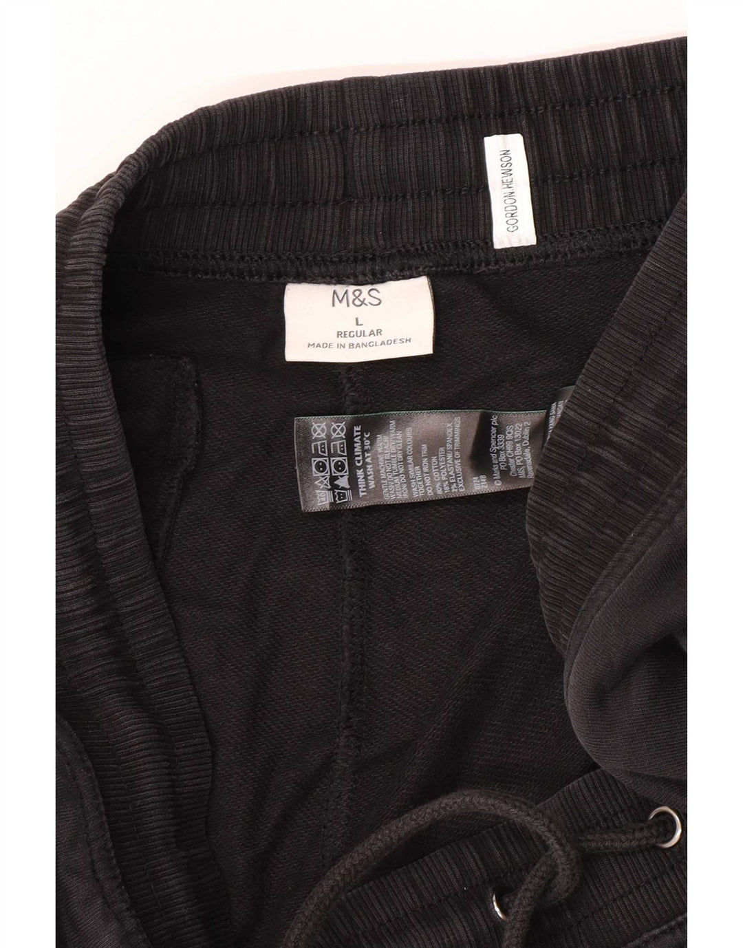 Ανδρική αθλητική φόρμα Marks & Spencer Παντελόνι μεγάλο μαύρο βαμβακερό