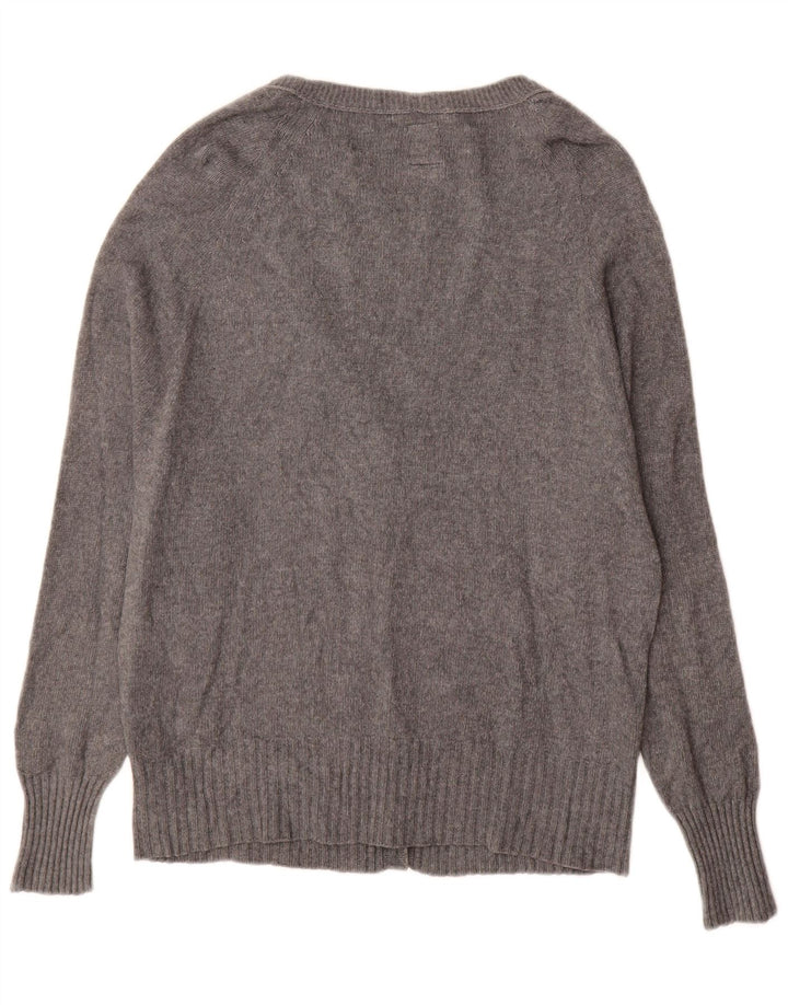 MURPHY & NYE Γυναικείο πουλόβερ ζακέτα UK 18 XL γκρι βισκόζη