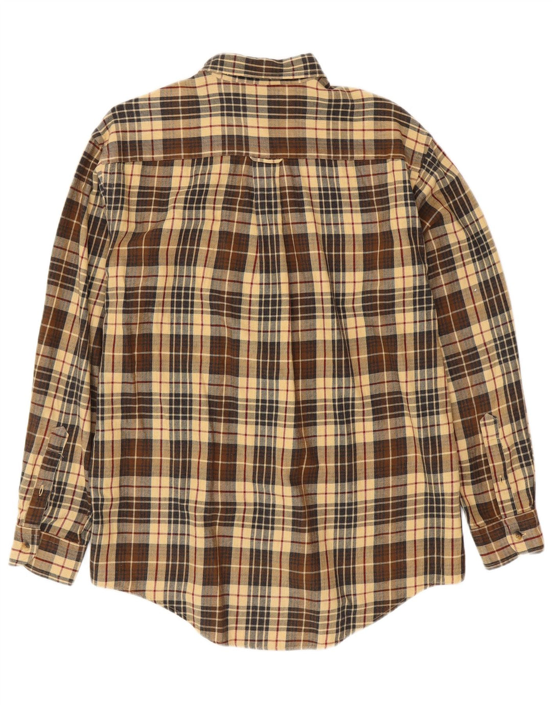 Ανδρικό φανελένιο πουκάμισο NAUTICA, μεσαίο καφέ βαμβακερό