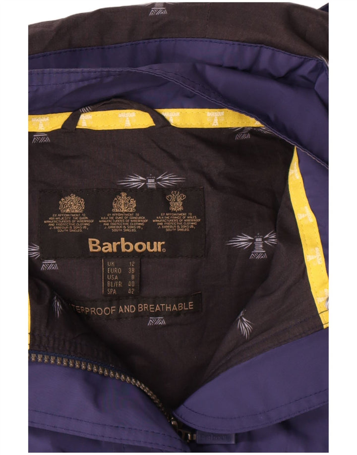 Barbour Γυναικείο παλτό αντιανεμικό με κουκούλα UK 12 Medium Navy Blue