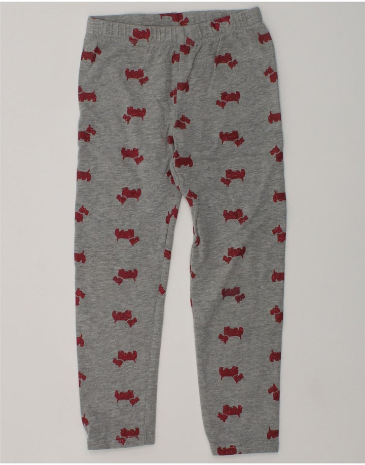 GAP Girls Graphic Leggings 4-5 Years Grey | Vintage Gap | Thrift | Second-Hand Gap | Used Clothing | Messina Hembry 