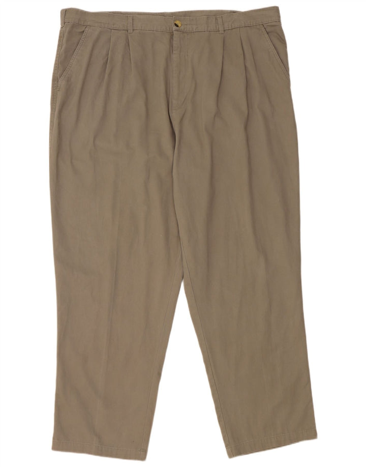 Essentials Ανδρικό παντελόνι Chino με καρφίτσα W46 L30 Γκρι βαμβακερό