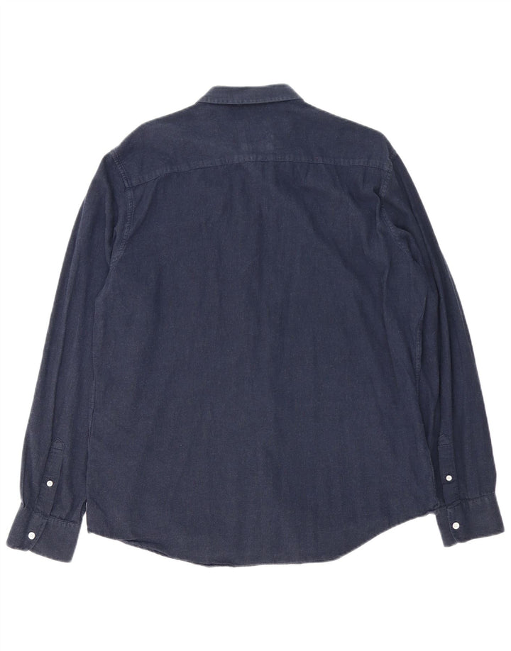 Armani Exchange Ανδρικό πουκάμισο XL Navy Blue Cotton