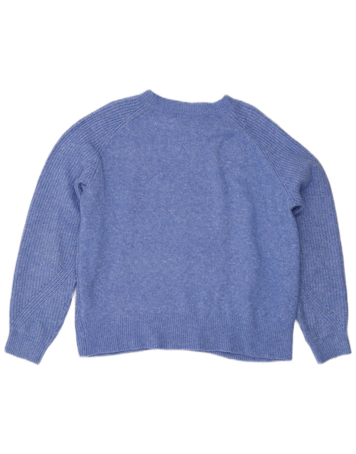 Marks & Spencer Γυναικείο πουλόβερ υπερμεγέθη Crew Neck Jumper UK 14 Medium Blue