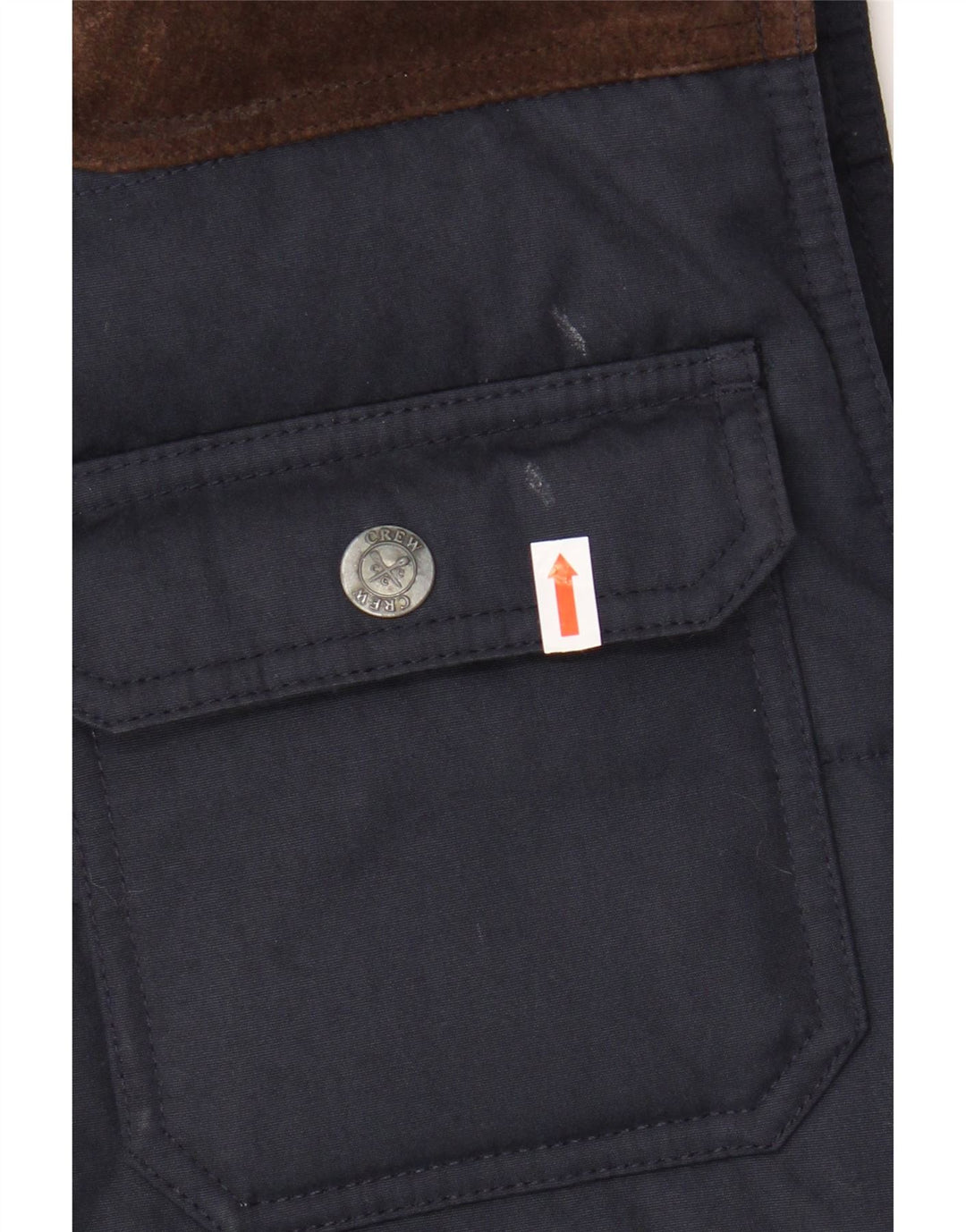 Crew Clothing Ανδρικά padded Gilet UK 38 Medium Navy Blue Polyester