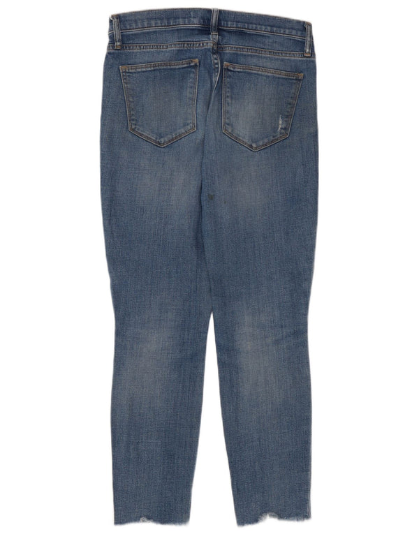Gap Womens Distressed Skinny Jeans W27 L27 Blue Cotton