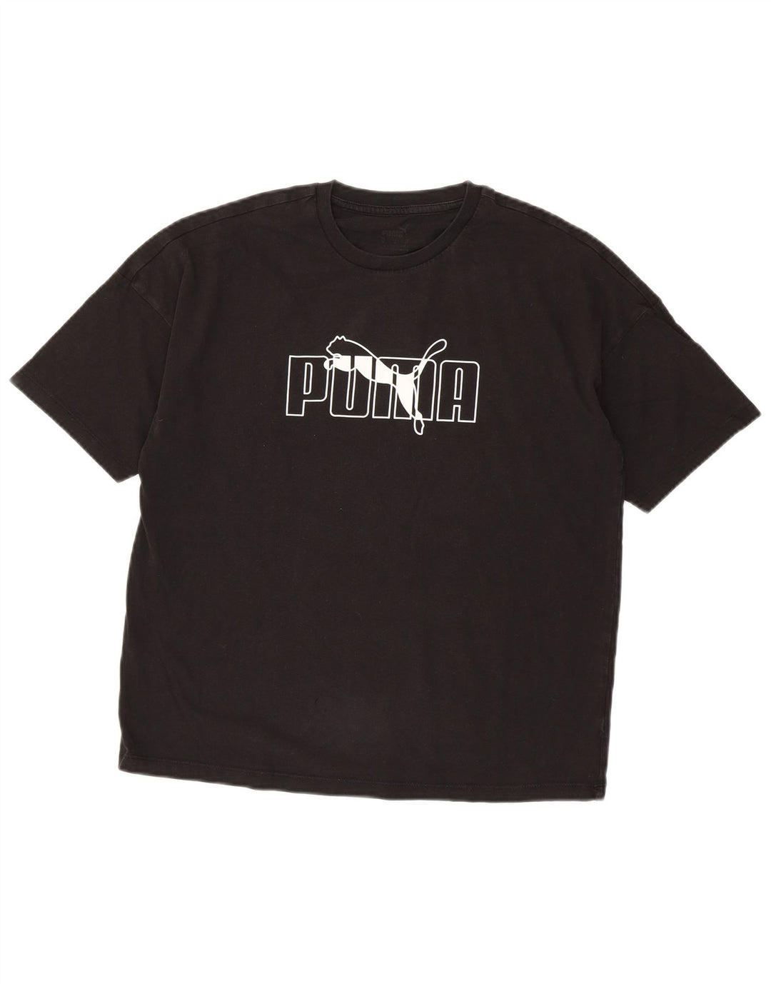 Γυναικείο γραφικό μπλουζάκι Puma Top UK 14 Medium Black
