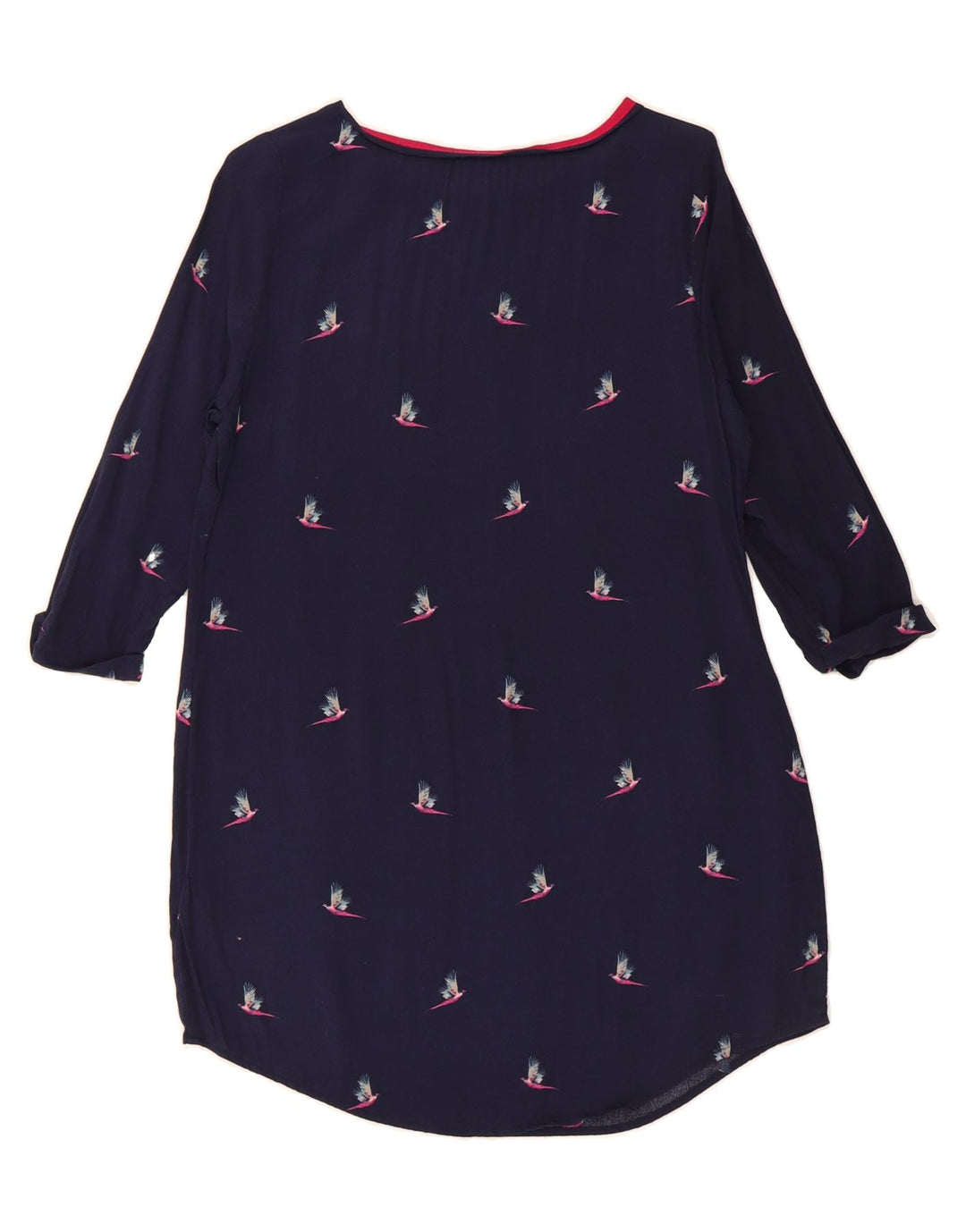 JOULES Womens 3/4 Sleeve Basic Dress UK 12 Medium Navy Blue Vintage Joules and Second-Hand Joules from Messina Hembry 