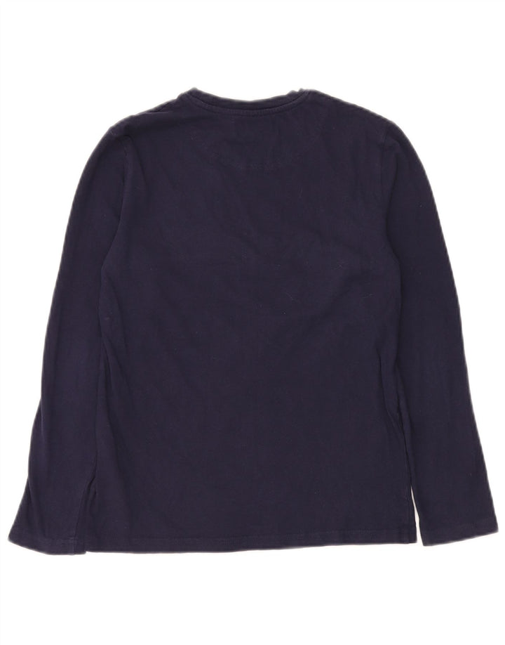 LYLE & SCOTT Boys Μακρυμάνικο μπλουζάκι 12-13 ετών Navy Blue Cotton